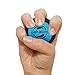 Stress & Anxiety Relief, Hand Exercise Therapy Squeeze Toy Carpal Tunnel Ball By Oakapex - 2.2 Inches Diameter Size For Kids & Adults - Medium Firmness Gel Core - Soft Lycra Fabric - Blue & Black