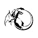 White Color Pokemon Charizard Decal Helmet Home Decor Art Auto Adhesive Vinyl Laptop Car Wall Art Vinyl Car Decor Macbook
