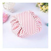 DAIYU Magic Travel Makeup Bag Organizer Storage Portable Beauty Drawstring Travel Makeup Bag Organizer Storage Jewelery Cosmetic Pink