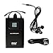 in-Ear Wireless Monitor and Receiver System- UHF Selectable Audio Frequency Kit, Adjustable TNC Antenna for Extended Range, and IEM Beltpack Transmitter with Selectable Audio Frequency- Pyle PDWMN49