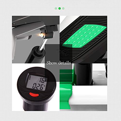 KENL-Mini-Stepper-Fitness-Cardio-Exercise-TrainerHeight-Adjustable-Stepper-Twisting-MachineStepper-Exercises-Equipment-with-Monitor-and-Resistance-BandsNormal-Version