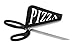 Internet's Best 13 Inch Stainless Steel Pizza Scissors | Easy Cutter with Spatula/Scoop | Black Slicer