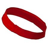 Cotton Twill Stretchable Hat Band - Red OSFM