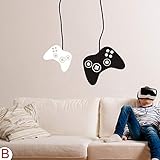 FlyWallD Game Wall Decal Boys Gamer Room Gaming Decals Bedroom Decor Video Game Xbox Controller Vinyl Art Stickers