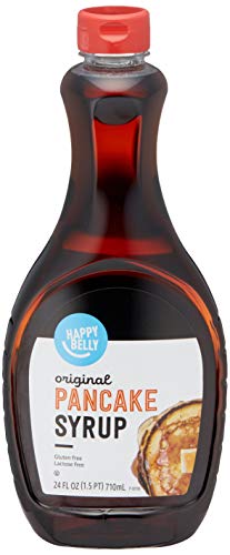 AMAZON BRAND – HAPPY BELLY PANCAKE SYRUP, ORIGINAL FLAVOR, 24 FL OZ