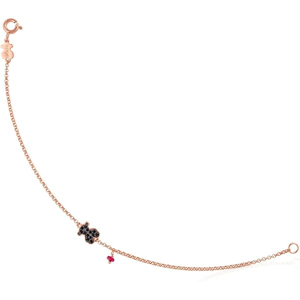 Collar TOUS Para Mujer Con Ónix - Colección Camille, Baño De Oro 18K Sobre Plata, 43 Cm