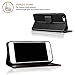 iPhone 6plus Case, KINGWorld Premium Flip Wallet Book Cover with [Credit Card Holder] Card Pockets [Kickstand] [Money Pouch] for iPhone 6s Plus & iPhone 6 Plus(Black)