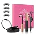 Magnetic Eyelashes and Magnetic Eyeliner Kits, Kupton 3D Magnetic Eyelashes (4 pcs) Kits Reusable No Glue False Eyelashes for Natural Look Charming Eyes