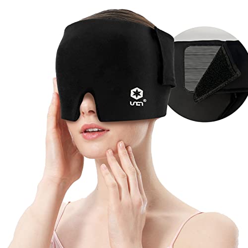 uncn Large Headache Hat, Migraine Ice Head Wrap, Cold Therapy Migraine