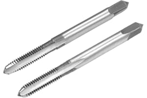 uxcell Metric Hand Tap M4 Thread 0.7 Pitch 3 Straight Flutes H2 Alloy Tool Steel Bottom & Taper Screw Tap Set Tapping Tools f