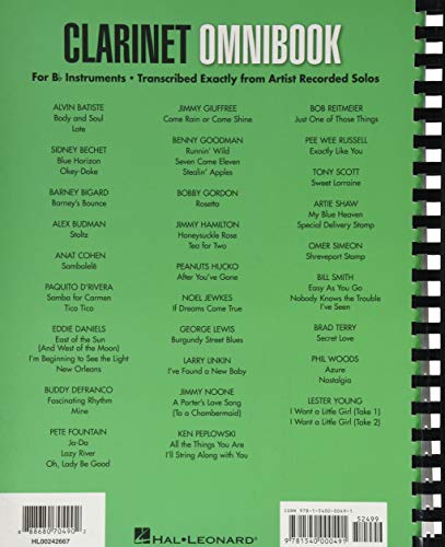 Clarinet Omnibook for B-Flat Instruments: Transcribed Exactly from Artist Recorded Solos - Image 3
