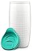 Ello Mesa Double-Wall Ceramic Travel Mug with Slider Lid, Teal, 14oz