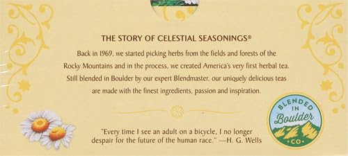 CELESTIAL SEASONINGS HERBAL TEA, CHAMOMILE, 20 COUNT