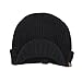 Janey&Rubbins Daily Knit Visor Beanie Hat with Earflaps Fleece Lined Brimmed Skull Ski Cap (VB-Black)