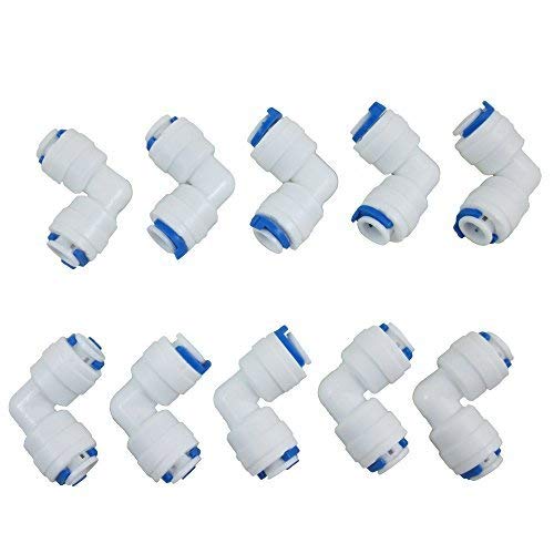 Quick Connector for RO Water Reverse Osmosis System (Pack of 10) (L Type)