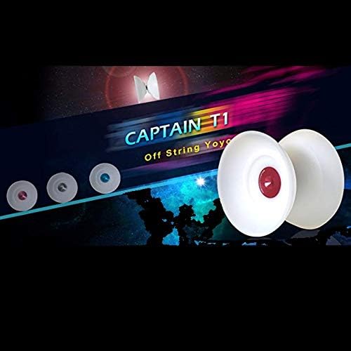 Magic YoYo T1 Captain - POM Plastic (4A) Offstring Yo-Yo (White Pink)