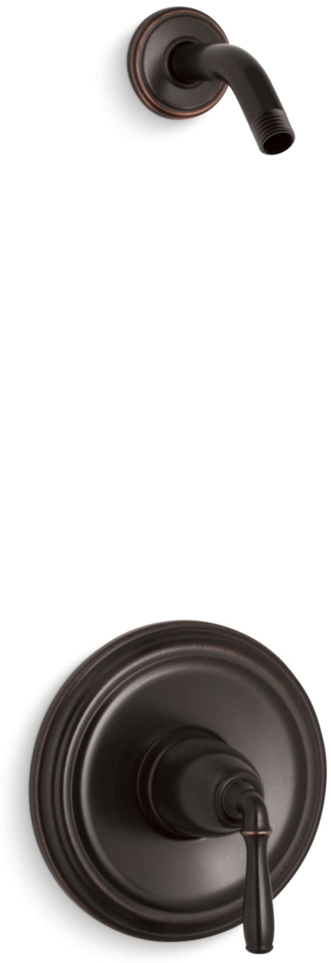 Kohler TLS396-4-2BZ Devonshire(R) Rite-Temp(R) shower valve trim with lever handle, less showerhead, Oil Rubbed Bronze