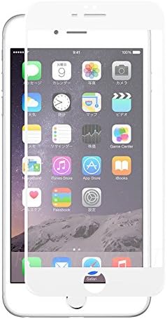 CROSSFOREST Glass Screen Protector for iPhone6(S)Plus | Full-Cover | Round Edge | CF-GFIP6series Anti- Reflection White
