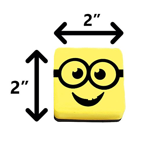 Magnetic Whiteboard Erasers | 12 Pack, 2 inch Magnetic Eraser, Ideal for Classrooms, Offices, Home, Teachers, Children. 100+ Video Recipes Ebook.