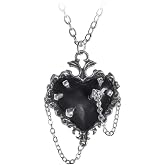 Alchemy Witch Heart Necklace England Malevolent blackguard love Thorns pins