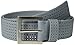 PGA TOUR Men's Perforated Fashion Color Silicone Belt, Gray, 34