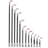 ZSHJG Archery Balance Bar Stabilizer Extension Pole Rod 4 inch-34 inch Bow Stabilizer Rod Weight Main Rod Sided Rod System Carbon Fiber Stabilizer Shock Absorber for Recurve Compound Bow Accessory