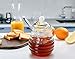 KooK Honey Jar with Dipper, Holds 9oz, Glass, Holder, Container