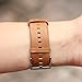 bayite for Fitbit Blaze Bands, Accessory Leather Wristband for Fitbit Blaze Smart Watch Light Brown Large 6.3-8.1 inches
