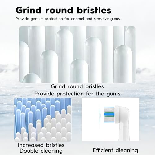 12PCS Compatible with Oral B iO Series Electric Toothbrush,Toothbrush Heads Compatible with Oral B iO 2/3/4/5/6/7/8/9/10,Effective Plaque Removal with Gentle Gum Care Technology