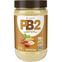 PB2 Original Powdered Peanut Butter - 6g of Protein, 90% Less Fat, Certified Gluten Free, Only 60 Calories per Serving, Perfe