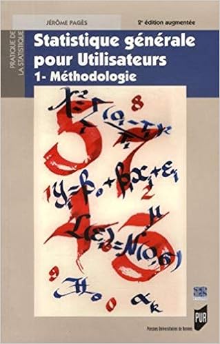 Amazon Fr Statistique Generale Pour Utilisateurs Tome 1 Methodologie Pages Jerome Livres