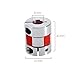 10mm x 8mm CNC Flexible Plum Coupling Shaft Coupler Stepper Motor Encoder Connector Coupler D20 L30 Jaw Clamp Aluminum Alloy