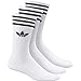 Adidas 3 Pack Solid Crew Mens Socks White