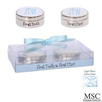 first tooth and curl keepsake boxes