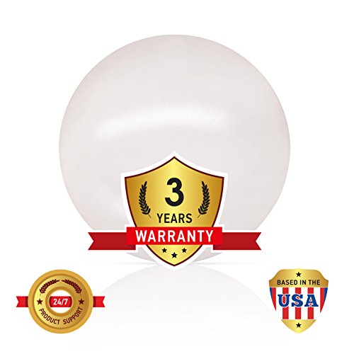 OSTWIN 11 inch Modern LED Flush Mount Ceiling Light Fixture for Any Room 20W (100W Replacement) 5000K (Daylight) Round Acrylic Shade White Finish Mushroom Shape ETL & Energy Star Listed