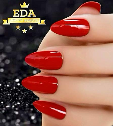 EDA LUXURY BEAUTY RED GLAMOROUS DESIGN Full Cover Press On Gel Glitter Artificial Tips Shiny Acrylic Elegant False Nails Extra Long Oval Round Pointy Ballerina Almond Stiletto Super Fashion Fake Nails 3 EDA LUXURY BEAUTY RED GLAMOROUS DESIGN Full Cover Press On Gel Glitter Artificial Tips Shiny Acrylic Elegant False Nails Extra Long Oval Round Pointy Ballerina Almond Stiletto Super Fashion Fake Nails