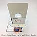 HAODE FASHION 1Kilogram Eggshell White Book Ends Heavy Duty,Tall Bookends Shelves 9 1/2 Inch Heavy Books.Large Steel Metal Book Holders Stoppers, Closet Organizer School Dorm Room Supplies Home.1 Pair