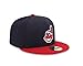 MLB Cleveland Indians Men's Home Authentic Collection On Field 59FIFTY Fitted Cap, 734, Navy