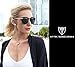 ATTCL Vintage Fashion Round Arrow Style Polarized Sunglasses for Women 11189 Black