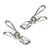 APL JZ-13 Universal Stainless Steel Clips Clothespins Hanging Clips for Home Office Use, 10 PCS