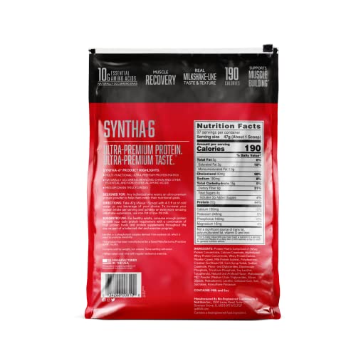 BSN SYNTHA6 Whey Protein Powder, Vanilla Protein Powder with Micellar