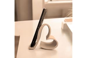 Heart-Shaped Phone Stand, 9D Printed Universal Mobile & Tablet Holder, Multicolor Elegant Desktop Organizer for Home, Office