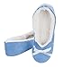 LA PLAGE Women's Cozy Soft Satin Classic Ballerina Slippers