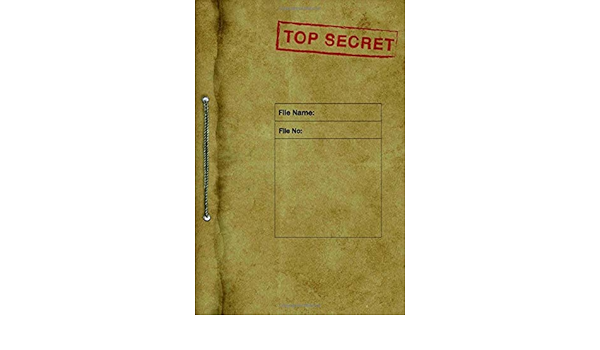 Amazon Com Top Secret Confidential Folder Notebook Journal Notebooks Dezign Books
