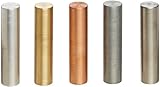 Ajax Scientific 5 Piece Metal Specific Gravity Cylinder Set, 10mm Diameter x 40mm Length