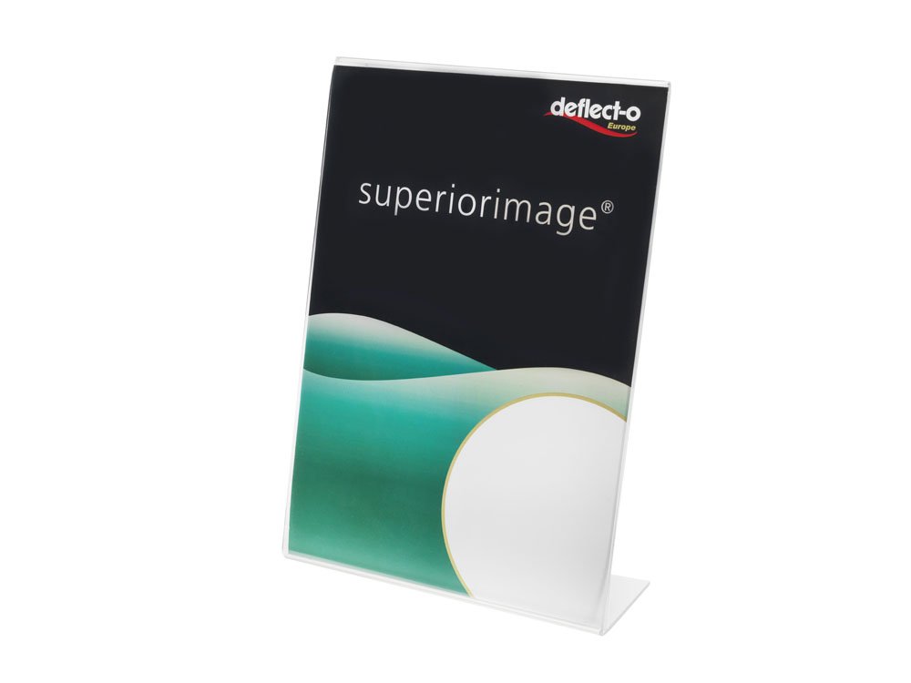 Deflecto A4 Portrait Superior Image Slanted Sign Holder