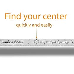 Stainless Steel Center Finding Ruler. Ideal for