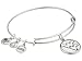 Alex and Ani West Virginia University Logo Expandable Rafaelian Silver Bangle Bracelet