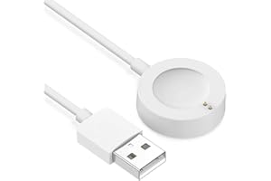 NISYCTK Charger for Fossil Gen 4, Gen 5, Gen 5E, Gen 6 & Charging Cable for Michael Kors Gen 4 5 5E 6 Smart Watch (3.3ft/1m, White)