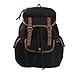 Hynes Eagle Multi Pockets Canvas Backpack School Travel Rucksack 25 Liter